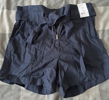 Ladies Navy Cotton Shorts