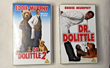 Dr Dolittle 1 + 2 VHS Tape Bundle Children and Family Eddie Murphy Vintage 2001