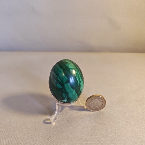 Malachite crystal eggs - malachite,