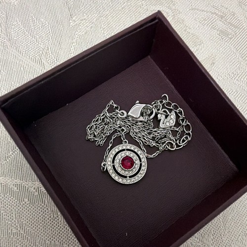 Swarovski silver tone pink - swarovski,