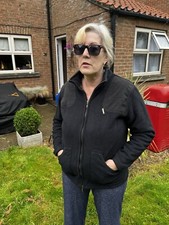 Barbour Northumberland Woman’s Shooting Fleece UK12 Black VGC  Lord James Percy