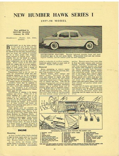 Humber hawk series saloon - humber,