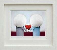 Sharing Love by Doug Hyde. FRAMED in WHITE with COA. In Stock, Quick Delivery