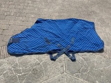 6ft - 6ft3 Fal Pro 0g Thick Blue Check Cooler Rug Heavy Duty