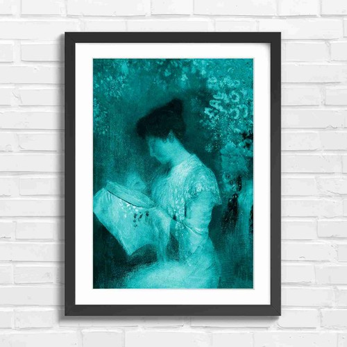 Elegant woman embroidering - elegant,