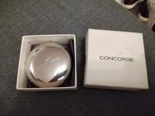 Concorde Silver Plated Pill Trinket Box British Airways