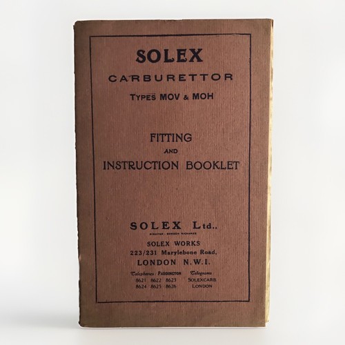 Solex carburettor mov - solex,