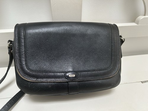 Vintage bally black leather - black,