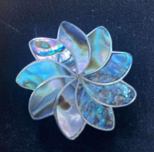 Beautiful silver and abalone - beautiful,