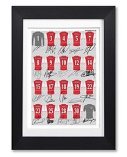 ARSENAL THE INVINCIBLES 2003/04 SQUAD TEAM SIGNED POSTER PHOTO SHIRT FRAMED GIFT
