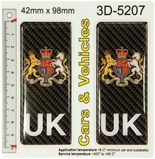 2x UK CARBON Coat of Arms