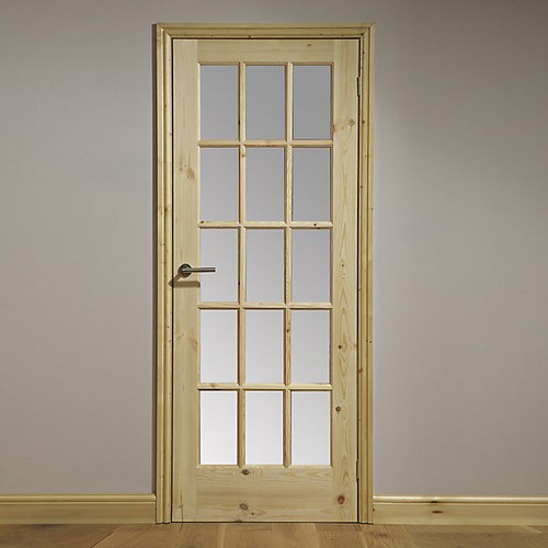 Pine clear glazed internal - clear,