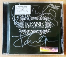 KEANE SIGNED CD Hope And Fears FULLY SIGNED BY ALL THREE Tom Chaplin