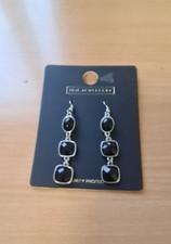 Next black droplet earrings