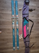 Blizzard Firebird Sport Skiis 170cm Vintage With Bag And Poles