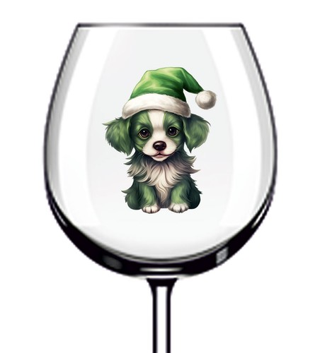 12x green christmas puppy - puppy, dog