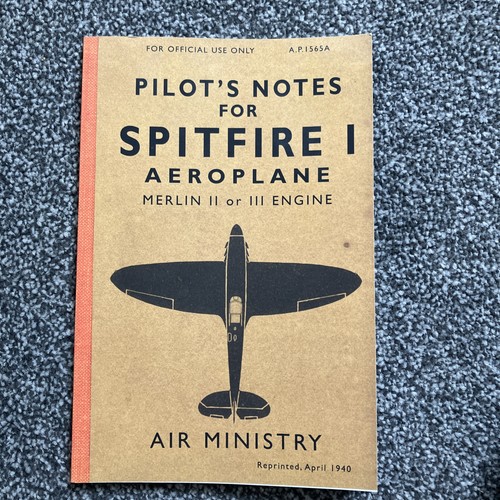 Pilot notes for - for, spitfire