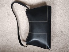 Zipped BHS Black Shoulder Bag