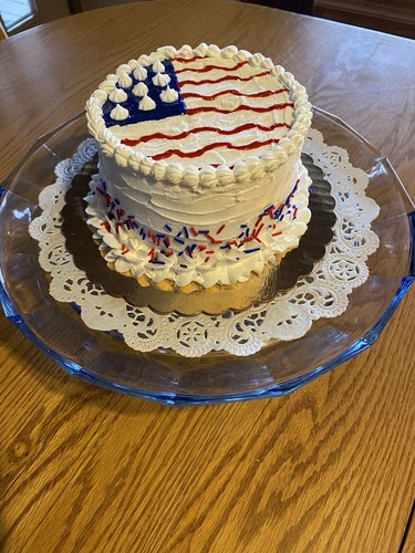 Fourth july faux cake - faux,