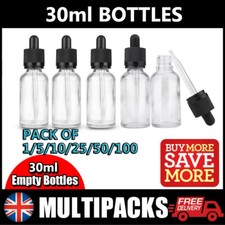 30ml Clear Glass Bottle with