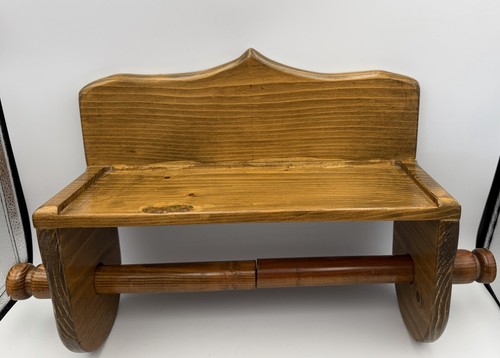 Vintage wood wall shelf - wood,