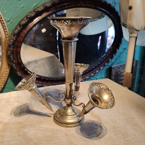 Large silver plate epergne - large,