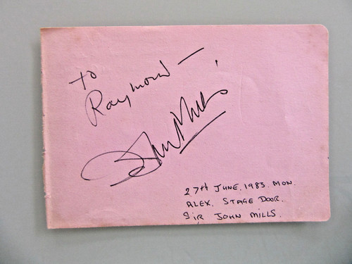 Sir john mills hand signed - sir,