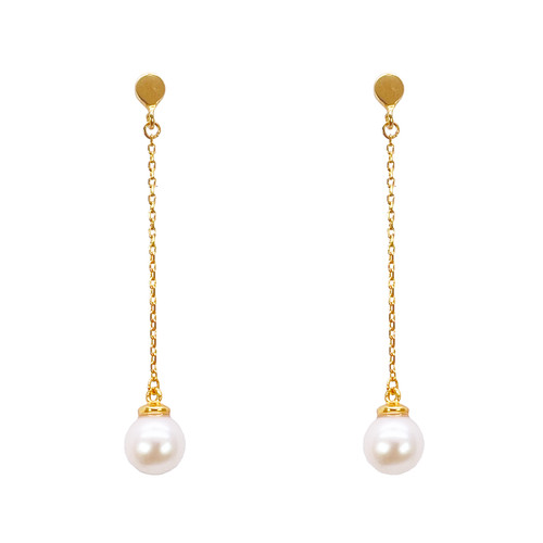 22ct gold pearl drop - 22ct, earrings
