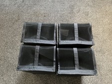 4 Ikea SKUBB Shoe Boxes  Black 22x34x16cm