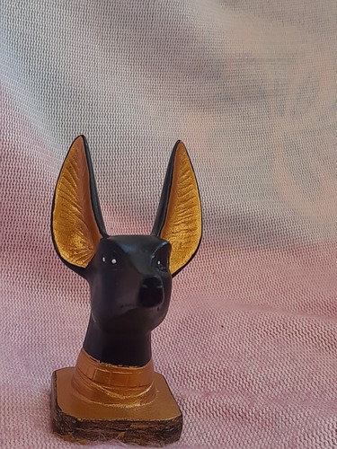 Anubis head black and gold - head,,