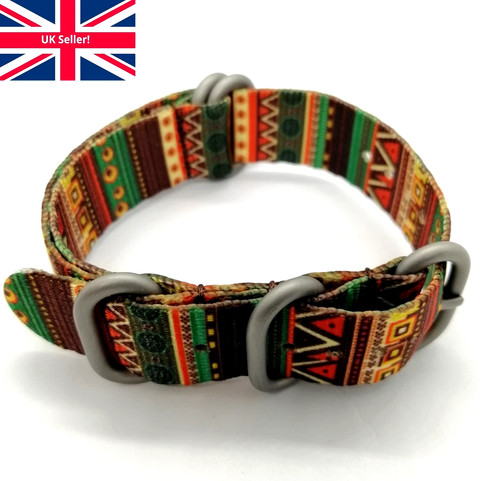 Vibrant nato watch strap nylon - nato,