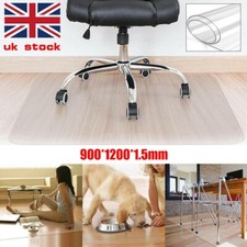 Non Slip Office Chair Desk Floor Mat Computer Carpet PVC Plastic Clear Protector