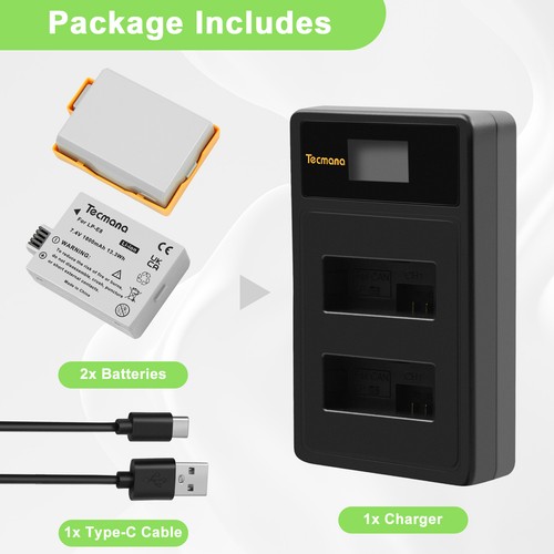 Battery lcd charger - lp-e8, &