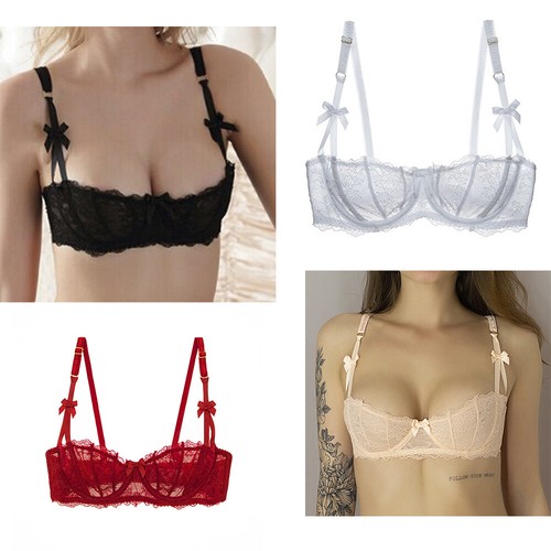 Womens sexy mesh - sheer, bra