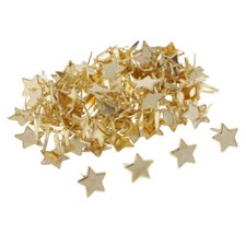 100 Pieces Gold Star Head