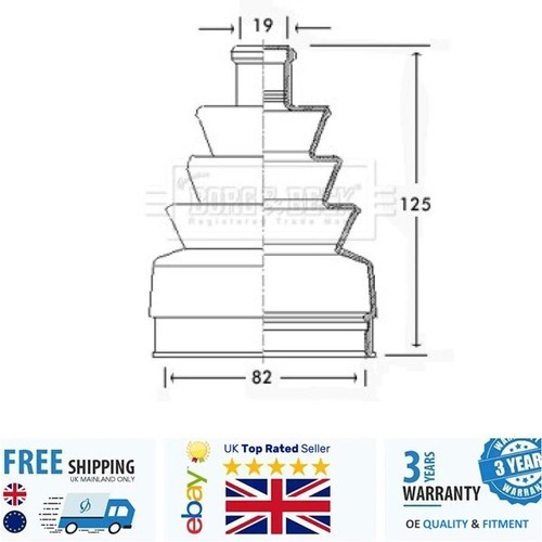 Joint boot bcb2249 - cv, lada