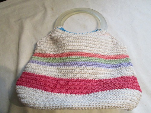 Liz claiborne crochet striped - claiborne,