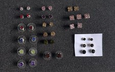 Colourful Stud Sparkle Earrings Job Lot 85