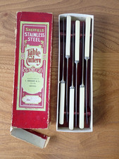 Vintage Bingham table knives x 6