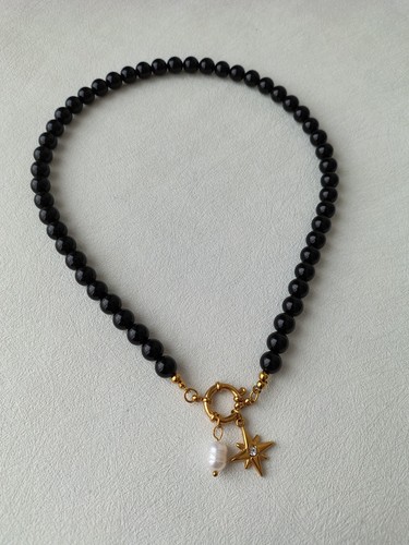 Natural stone black onyx - natural,