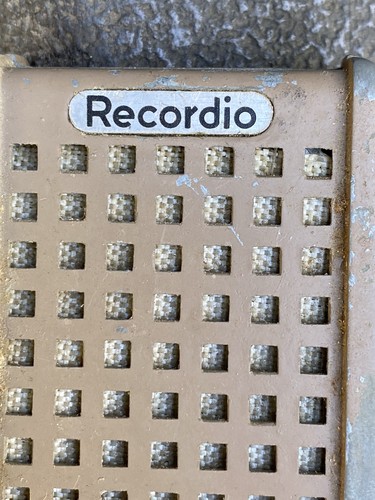 Old recordio microphone with - old,