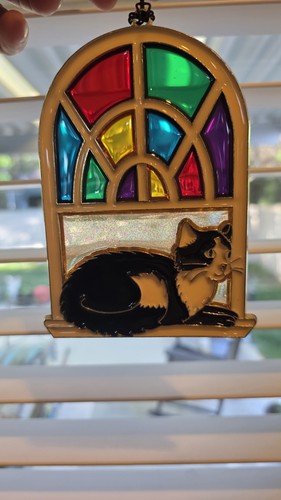 Cathedral tiffany style cat - cathedral,