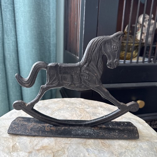 Cast iron rocking horse door - cast,
