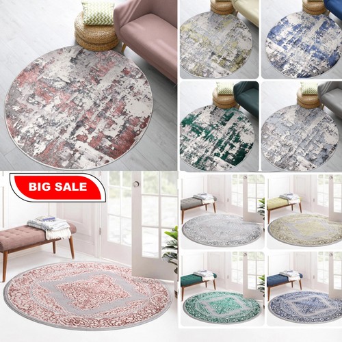 Modern round rug - modern, non