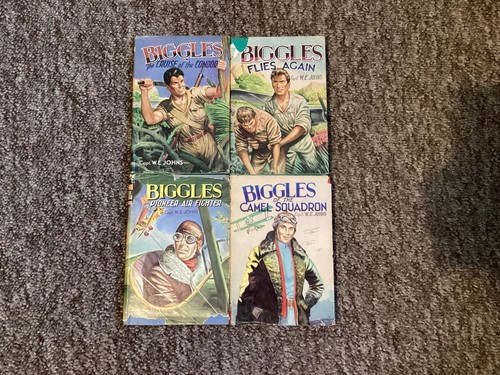 Biggles hardback books - hardback, vintage