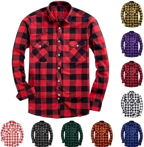 Mens lumberjack check shirts - check,