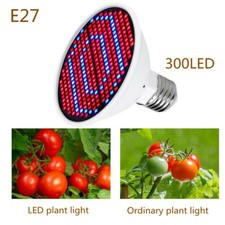 E27 300Led Plant Grow Light Full Spectrum Bulbs Lamp for Veg Hydroponics Indoor