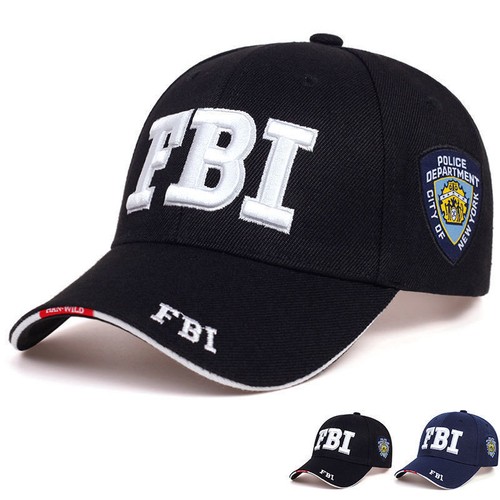 Mens fbi embroidery baseball - fbi,