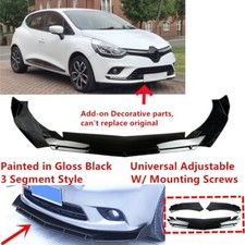 Add-on Universal For 2016-2019 Renault Clio MK4 IV BH Front Lip Splitter Spoiler