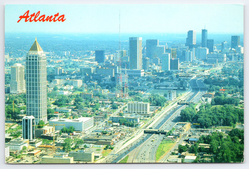 Postcard atlanta downtown - postcard,